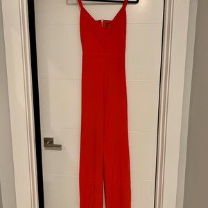 Women's Bebe Jumpsuit - Red